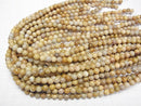[Video] Fossil Coral  Round 6mm 1strand beads (aprx.15inch/37cm)