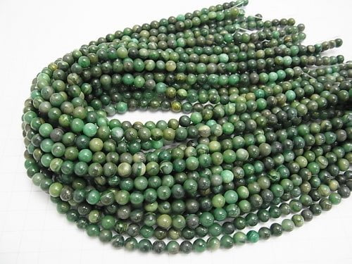 Verdite Round 6mm 1strand beads (aprx.15inch/36cm)