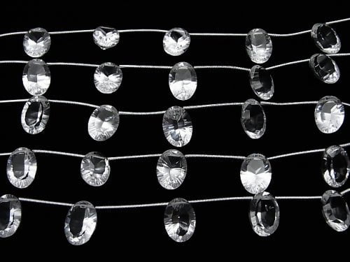 [Video] 1strand $13.99! High Quality Crystal AAA Oval Concave Cut 14 x 10 mm 1strand (5pcs)