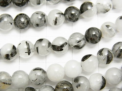 1strand $6.79! Tourmaline Quartz AA Round 6mm 1strand beads (aprx.15inch / 37cm)