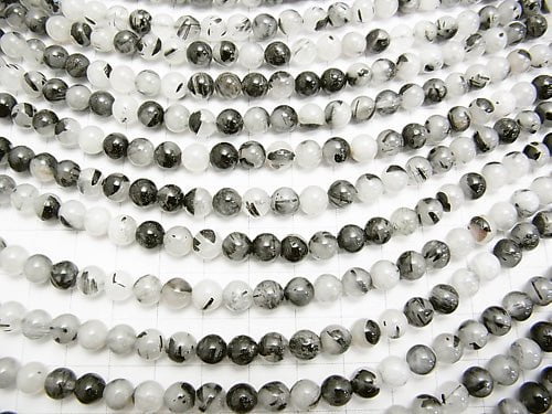 1strand $6.79! Tourmaline Quartz AA Round 6mm 1strand beads (aprx.15inch / 37cm)