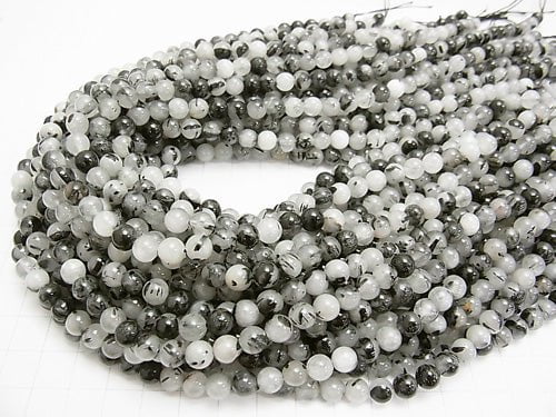 1strand $6.79! Tourmaline Quartz AA Round 6mm 1strand beads (aprx.15inch / 37cm)