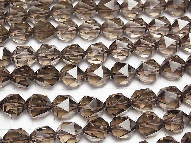 High Quality Smoky Quartz AAA 20Faceted Round 12mm 1/4 or 1strand beads (aprx.15inch/36cm)