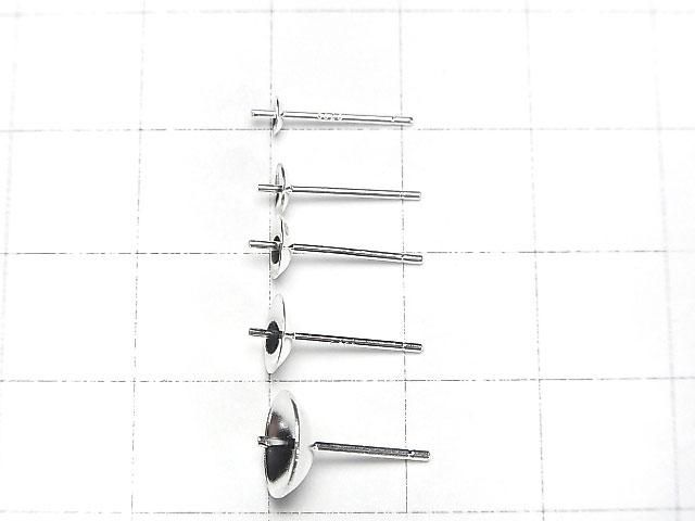 [Video] Silver925 Earstuds & Earnuts with Plates [3mm][4mm][5mm][6mm][8mm] No Coating 1 Pair