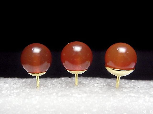 [Video] Silver 925 Earstuds & Earnuts with Dish [3mm][4mm][5mm][6mm][8mm] 18KGP 3 pairs