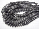 1strand $9.79! Larvikite Rondelle 10 - 20 mm size gradation 1 strand beads (aprx.15 inch / 38 cm)
