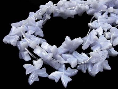 Blue Lace Agate AAA Flower (Top) half or 1strand beads (aprx.15inch / 38cm)