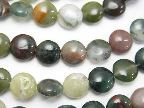 Agate, Coin Gemstone Beads
