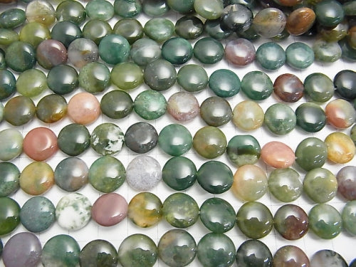 1strand $7.79! Indian Agate Coin 12x12x6mm 1strand beads (aprx.15inch / 37cm)