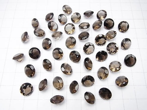 [Video] High Quality Smoky Quartz AAA Undrilled Brilliant Cut 9x9mm 5pcs