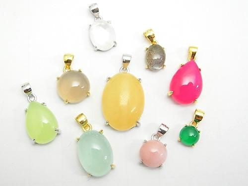 [Video] Silver925 Pendant Frame Round 6mm Rhodium Plated 1pc