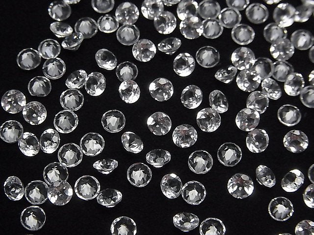 [Video] High Quality White Topaz AAA Undrilled Brilliant Cut 4 x 4 x 2.5 mm 10 pcs $3.79!