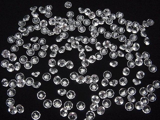 [Video] High Quality White Topaz AAA Undrilled Brilliant Cut 4 x 4 x 2.5 mm 10 pcs $3.79!