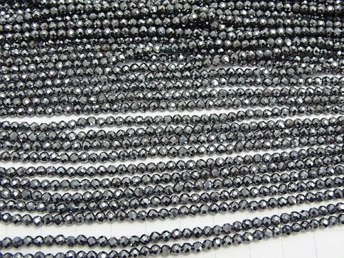 [Video]  2pcs $6.79! High Quality!  Hematite  Faceted Round 3mm  1strand beads (aprx.15inch/38cm)