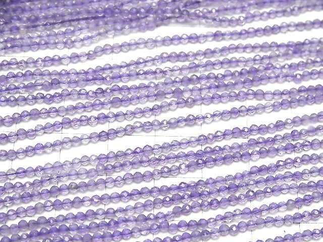 [Video] High Quality! Amethyst AAA- Faceted Round 2mm  1strand beads (aprx.15inch/37cm)