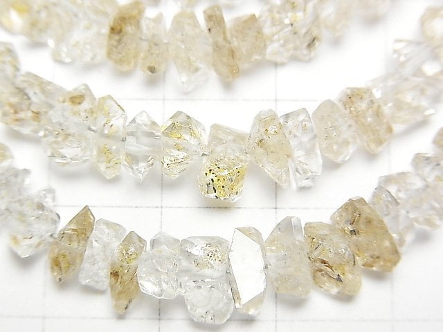 [Video] Pakistan Oil in Quartz Rough Rock [S size] half or 1strand beads (aprx.6inch/15cm)