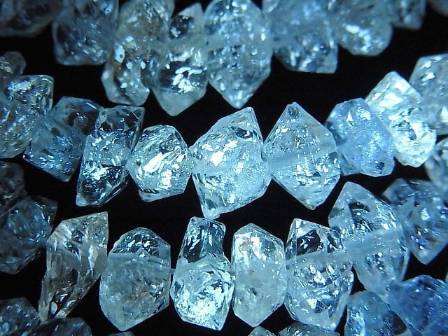 Crystal Quartz, Rough Rock Gemstone Beads