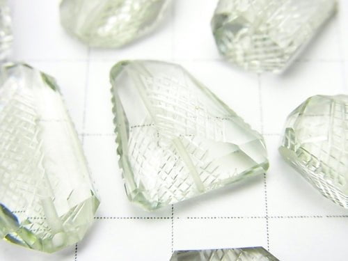 [Video] High Quality Green Amethyst AAA Faceted Nugget 6pcs $29.99