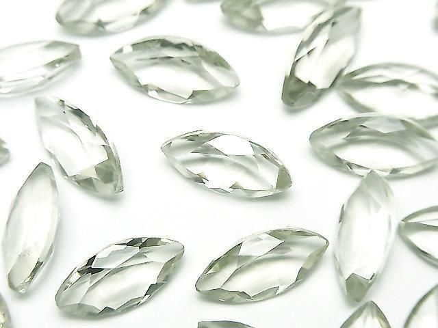 [Video] High Quality Green Amethyst AAA Loose Stone Marquise Faceted 14x7mm 2pcs