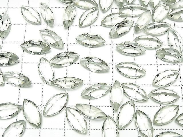 [Video] High Quality Green Amethyst AAA Loose Stone Marquise Faceted 14x7mm 2pcs