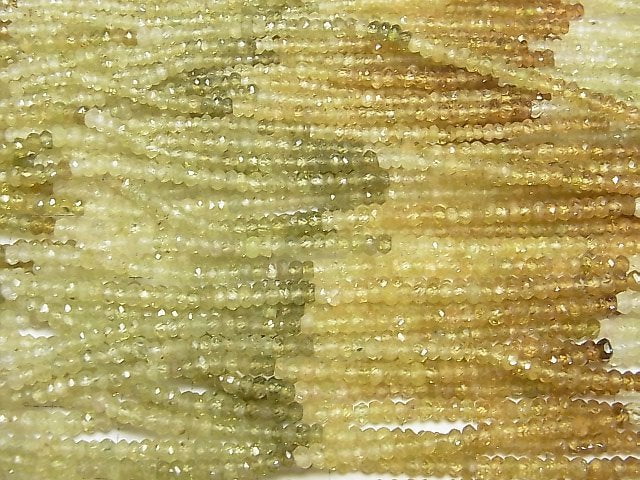 [Video] High Quality Glosshall Garnet AAA Faceted Button Rondelle half or 1strand beads (aprx.13 inch / 33 cm)