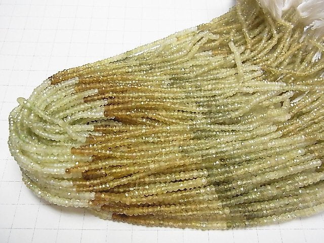[Video] High Quality Glosshall Garnet AAA Faceted Button Rondelle half or 1strand beads (aprx.13 inch / 33 cm)