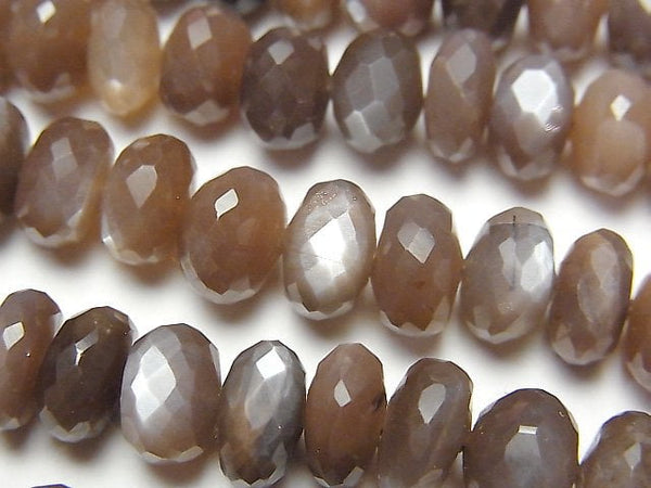 Moonstone, Roundel Gemstone Beads