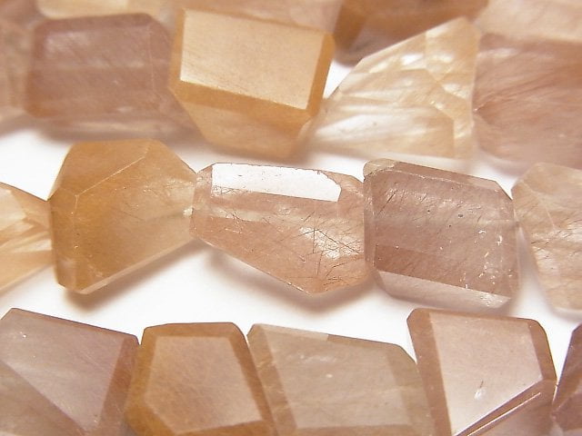 Nugget, Rutilated Quartz Gemstone Beads