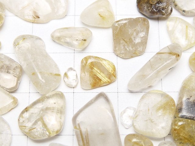 Rutilated Quartz AA + Undrilled Chips 100 grams $3.79