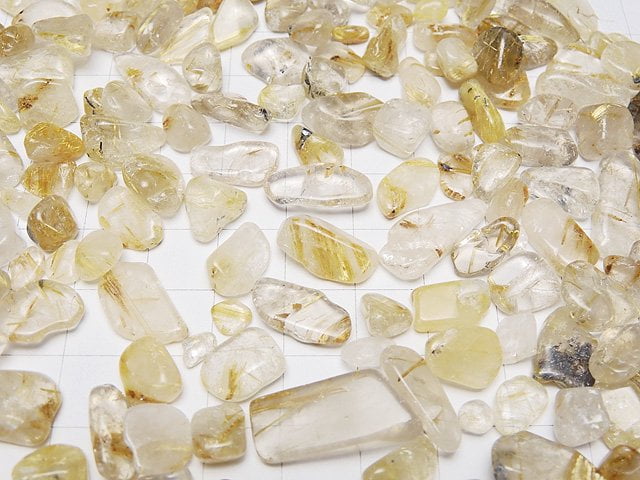 Rutilated Quartz AA + Undrilled Chips 100 grams $3.79