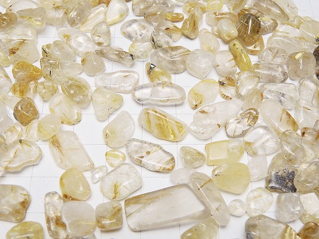 Rutilated Quartz AA+ Undrilled Chips 100g