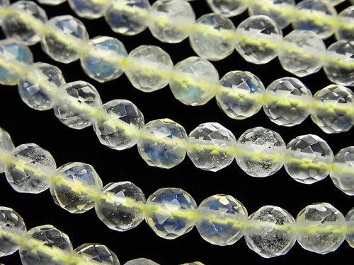 Faceted Round, Opalite Synthetic & Glass Beads
