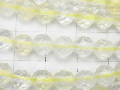 1strand $7.79! Opalite 64Faceted Round 6mm Yellow 1strand beads (aprx.15inch / 38cm)