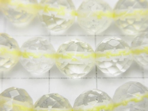 [Video] Opalite 64Faceted Round 8mm Yellow 1strand beads (aprx.15inch / 38cm)