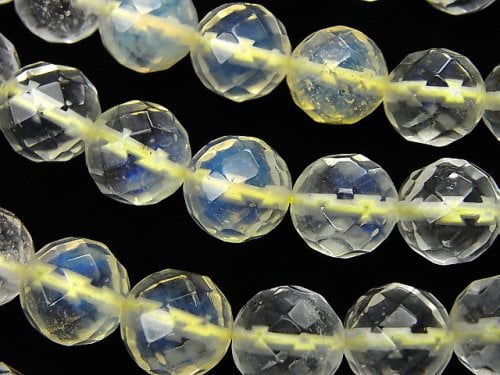 Faceted Round, Opalite Synthetic & Glass Beads