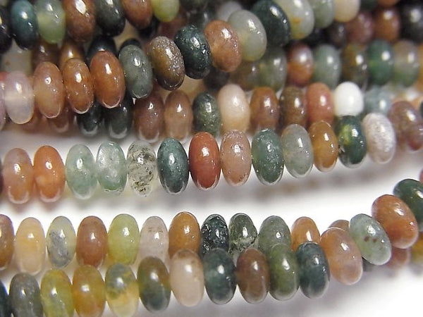 Agate, Roundel Gemstone Beads