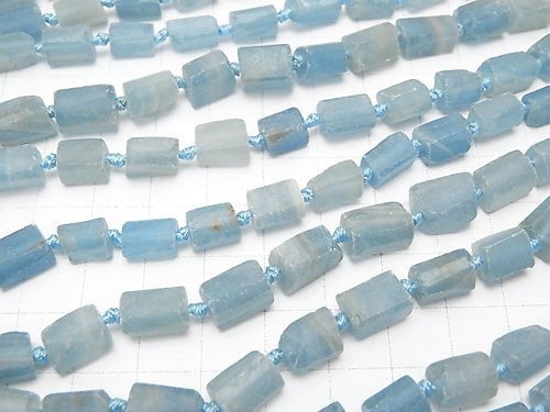 Natural Blue Calcite AA ++ Rough Faceted Nugget half or 1strand beads (aprx.16 inch / 40 cm)