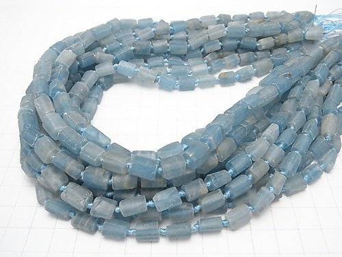 Natural Blue Calcite AA ++ Rough Faceted Nugget half or 1strand beads (aprx.16 inch / 40 cm)