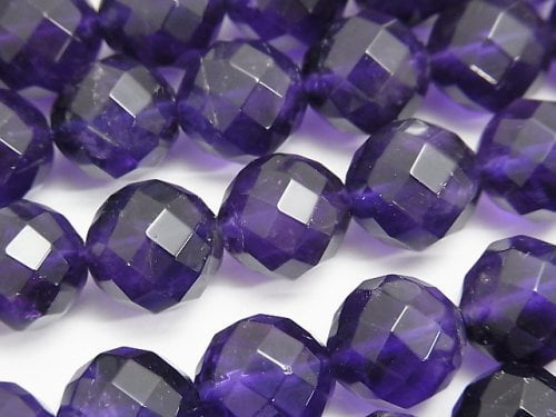 Amethyst, Faceted Round Gemstone Beads