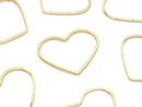 Metal Parts Components Heart 15x18mm Gold Color 5pcs