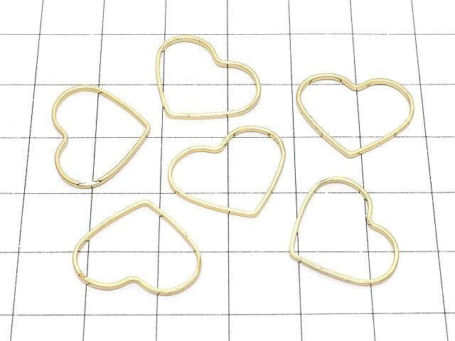 Metal Parts Components Heart 15x18mm Gold Color 5pcs