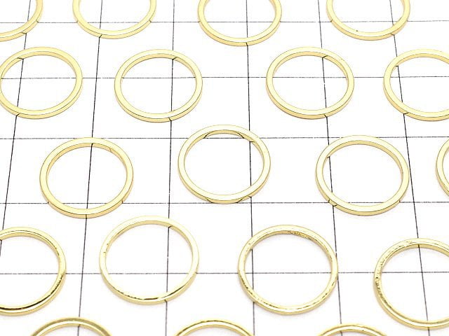 Metal Parts Component Ring (Round) 12 x 12 mm Gold Color 20 pcs $2.79!