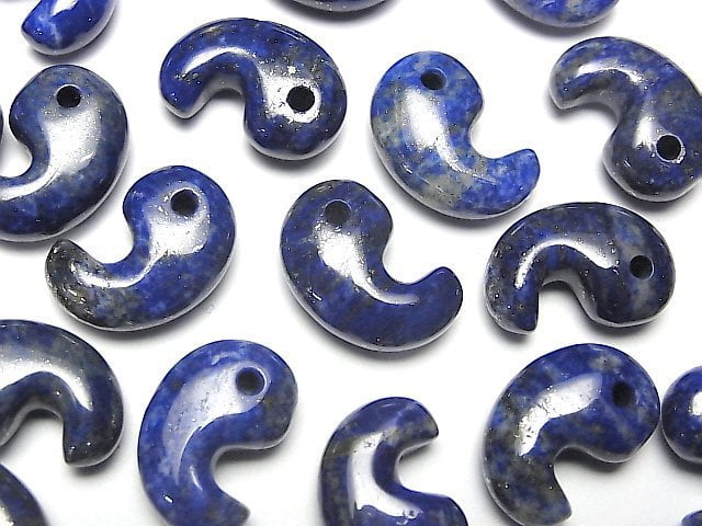 [Video] Lapislazuli AA+ Comma Shaped Bead  18x12mm 3pcs