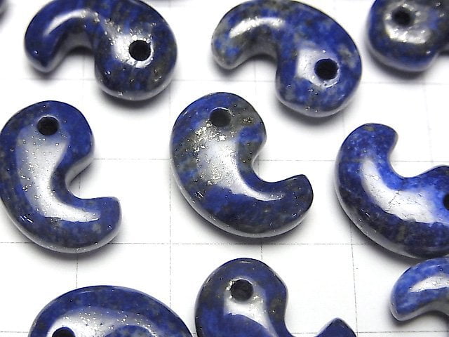 [Video] Lapislazuli AA+ Comma Shaped Bead  18x12mm 3pcs