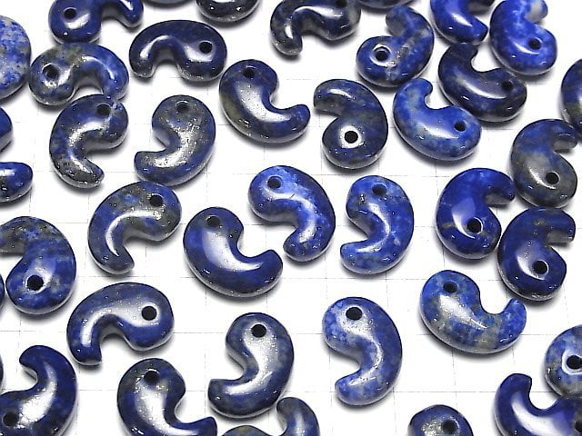 [Video] Lapislazuli AA+ Comma Shaped Bead  18x12mm 3pcs