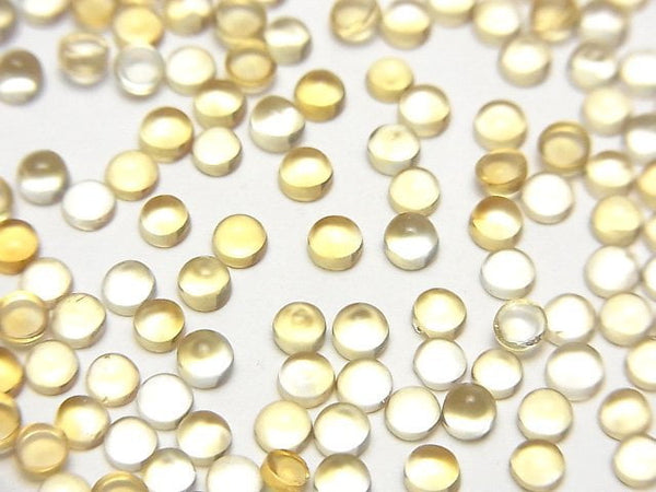 [Video]High Quality Citrine AAA Round Cabochon 3x3mm 10pcs