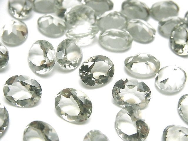 Green Amethyst, Oval Gemstone Beads