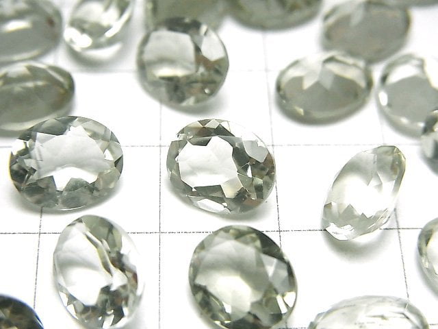 [Video]High Quality Green Amethyst AAA Loose stone Oval Faceted 10x8mm 5pcs