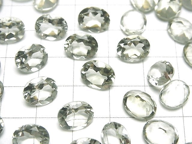 [Video]High Quality Green Amethyst AAA Loose stone Oval Faceted 10x8mm 5pcs