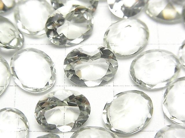 [Video]High Quality Green Amethyst AAA Loose stone Oval Faceted 11x9mm 5pcs